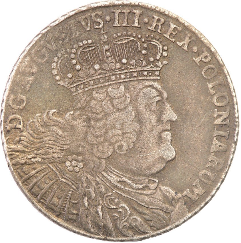 August III Sas. Ort (18 groszy) 1754, Lipsk